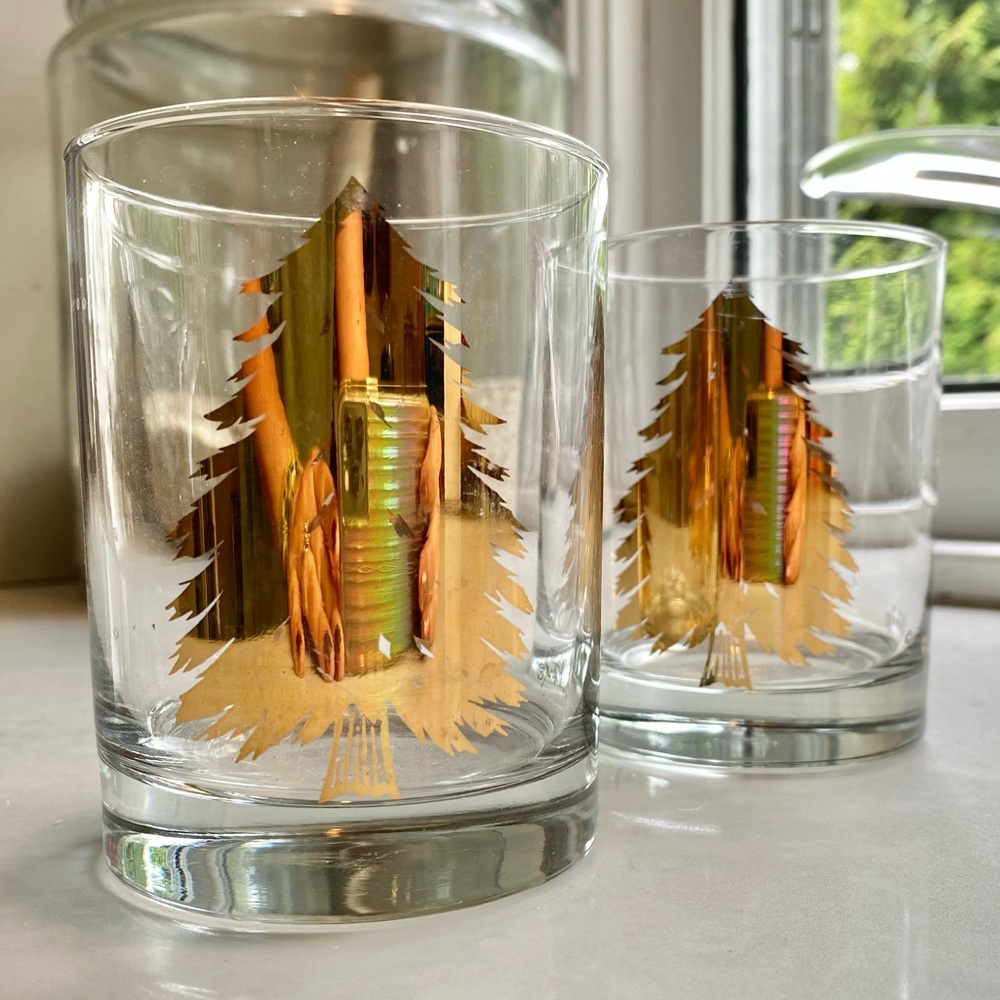 {Georges Briard} pair, old fashion glasses
